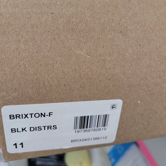 NEW Steve Madden Brixton-F Lined Black Distressed Leather Buckle Moto Boots 11 - Picture 11 of 12